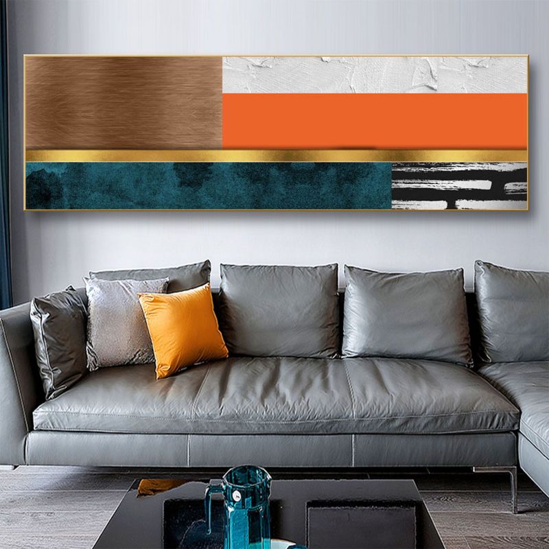 酒店床头画现代简约卧室床头背景墙装饰画大气抽象酒店房间墙面挂画产品图