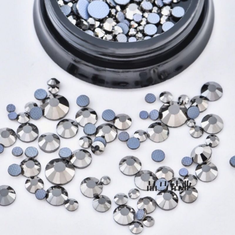 矿银SS20仿奥钻精品钻美甲钻烫钻银色