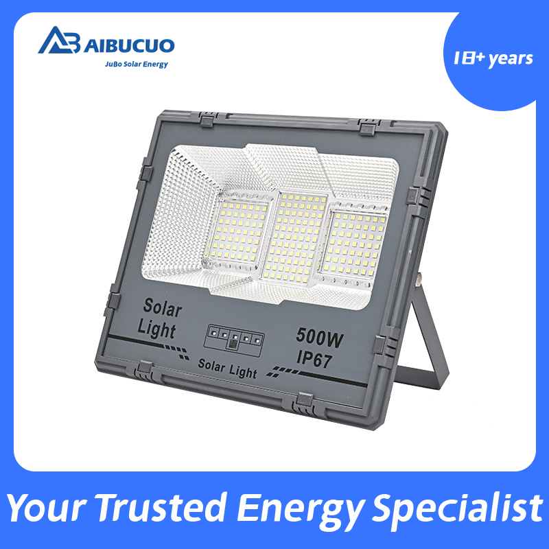 AIBUCUO brand custom wholesale LED floodlights, solar floodlights, outdoor waterproof, outdoor construction site lighting, park and community lighting, new energy floodlights
