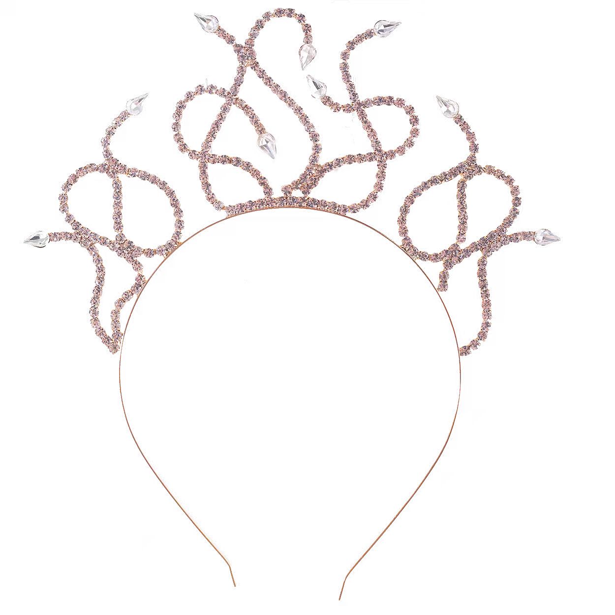 Halloween hair accessories, cross-border claw chains, exaggerated hydra, water diamond hair bands, festive atmosphere, gilded party and gathering headwear and hair accessories