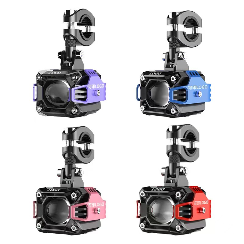 Xinhui Guang motorcycle led spotlights, electric vehicle road paving high and low beam headlights, external high-brightness lens headlights details Picture