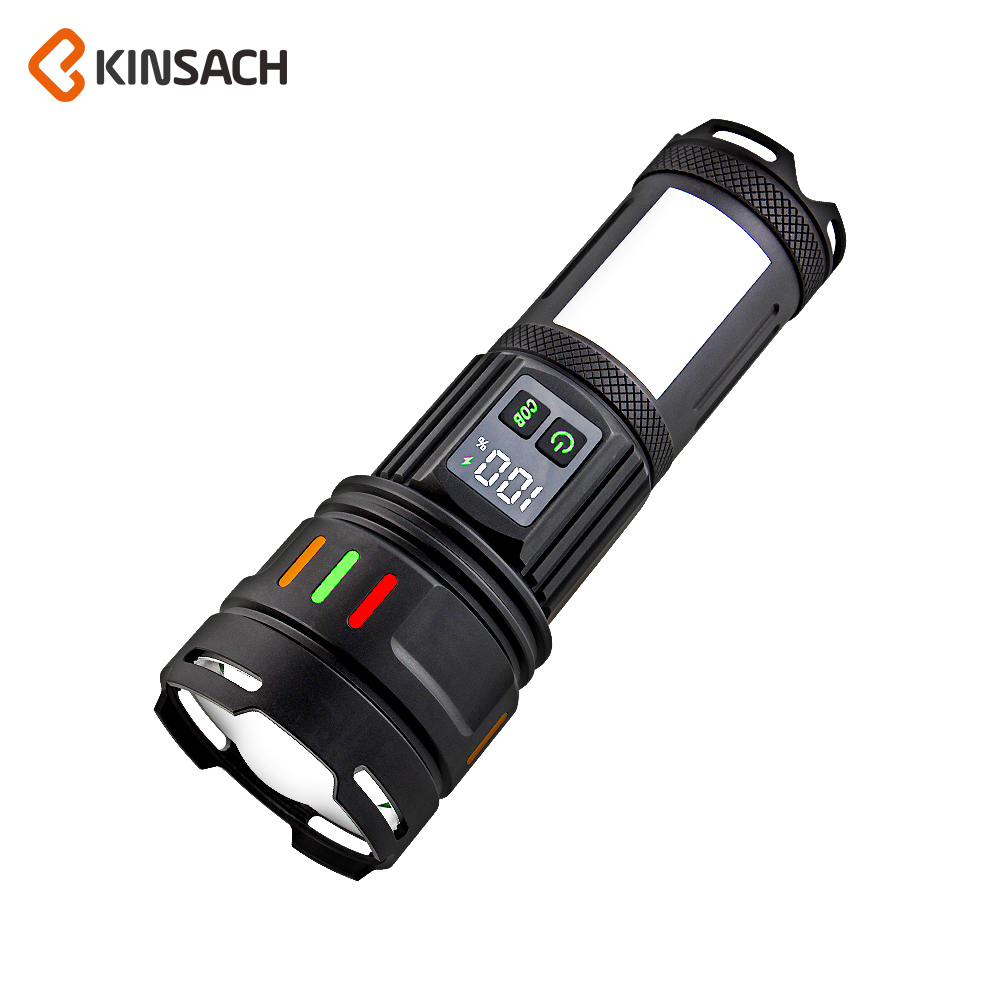 KINSACH Star Source Aluminum alloy charging 50W white Laser +COB flashlight