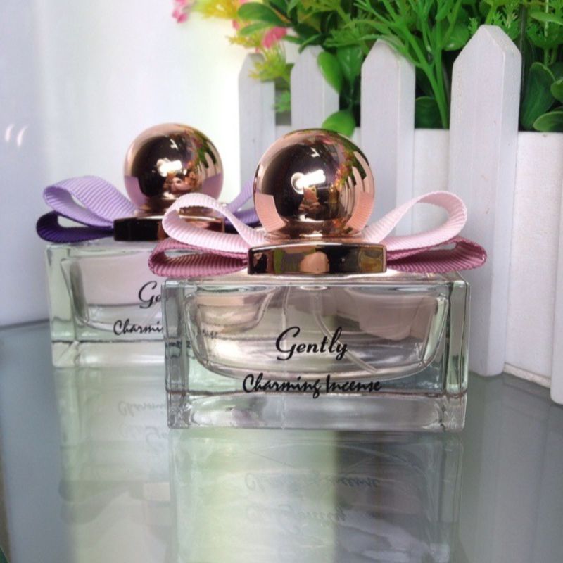 GENTLY女士淡香水 织带装饰30ML女用香水紫粉两色