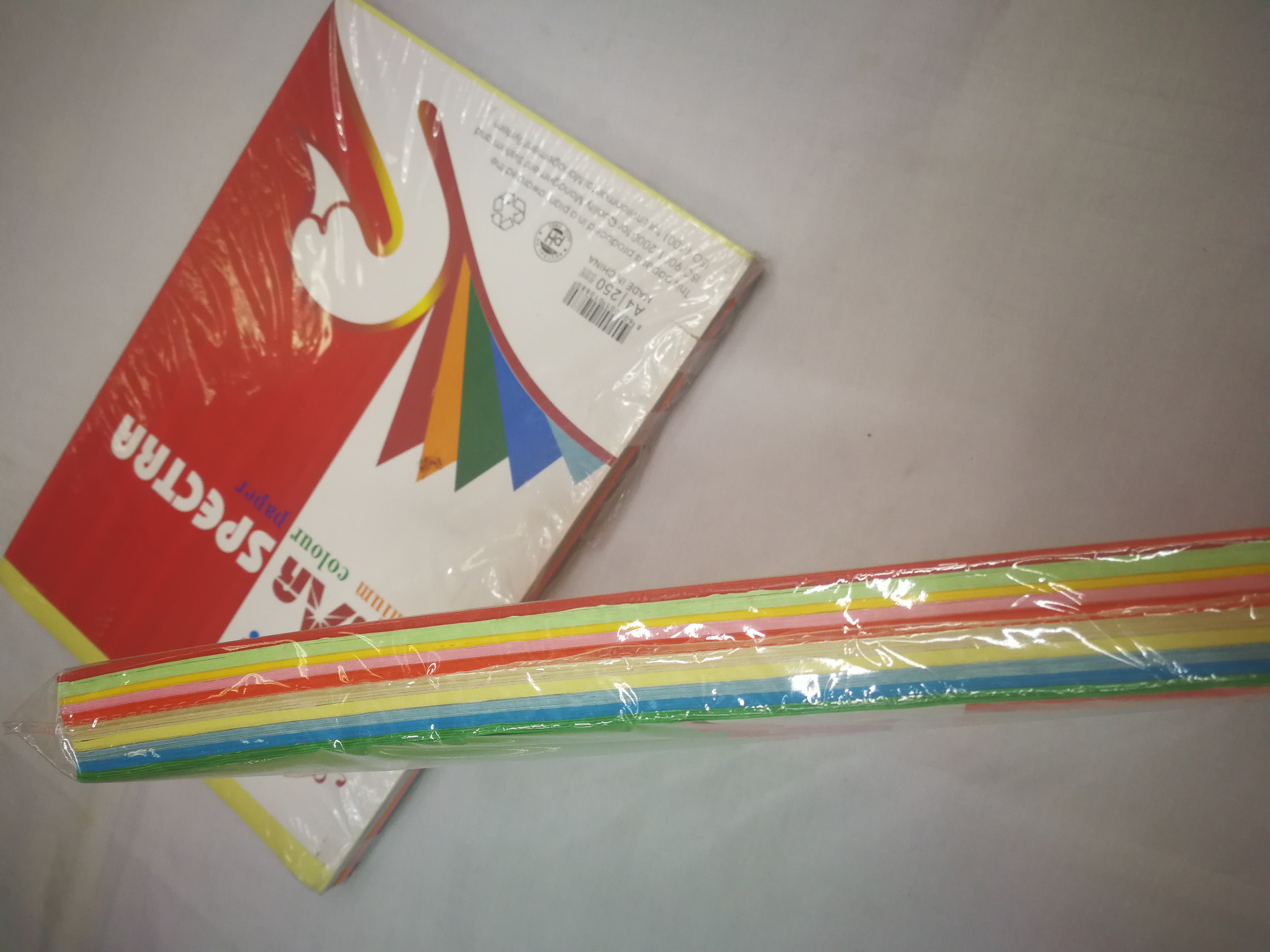 80g彩纸，70g彩纸，每包100pcs，250pcs，500pcs