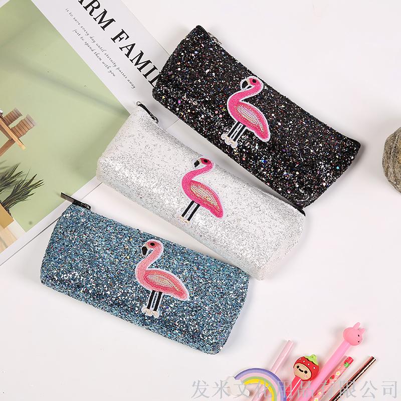 创意款倒梯形火烈鸟笔袋1