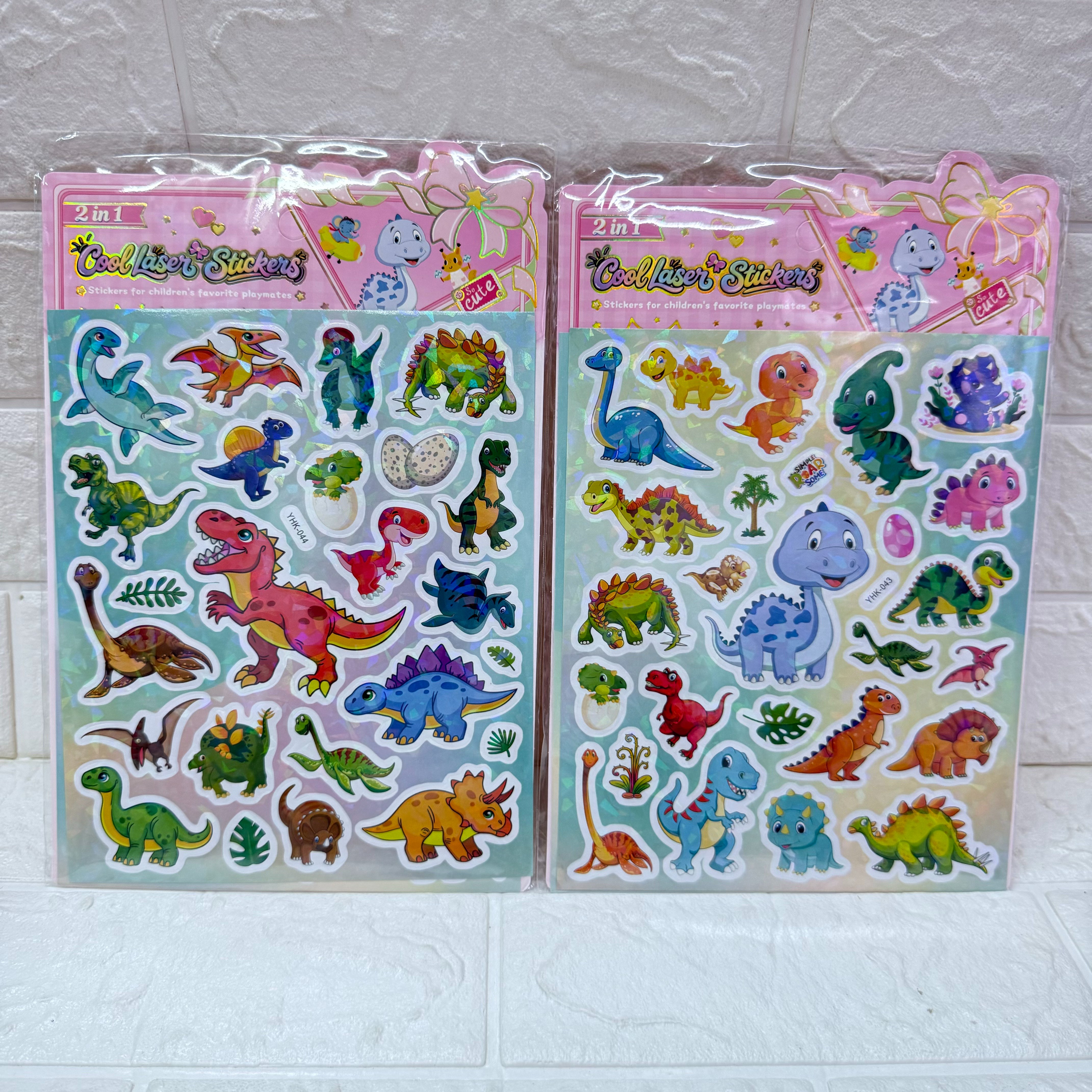 2 Shiny laser stickers for hand journal stickers, cartoon creative diy stickers, Guka stickers, decorative stickers Specification image