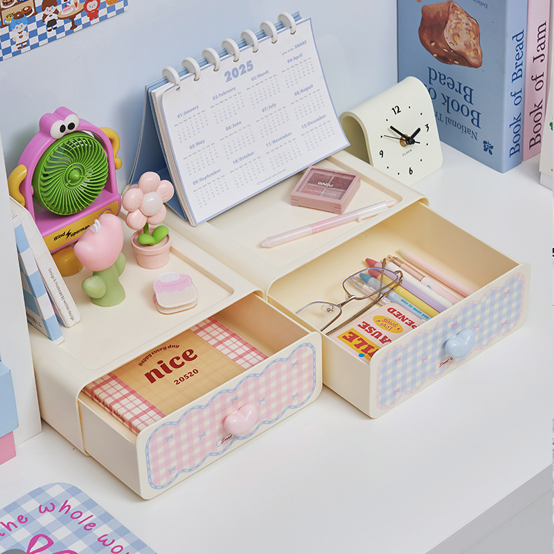 S137-1076 Desktop Storage Box, a large-capacity organizing wonder, lipstick, skincare, dressing table, mask rack