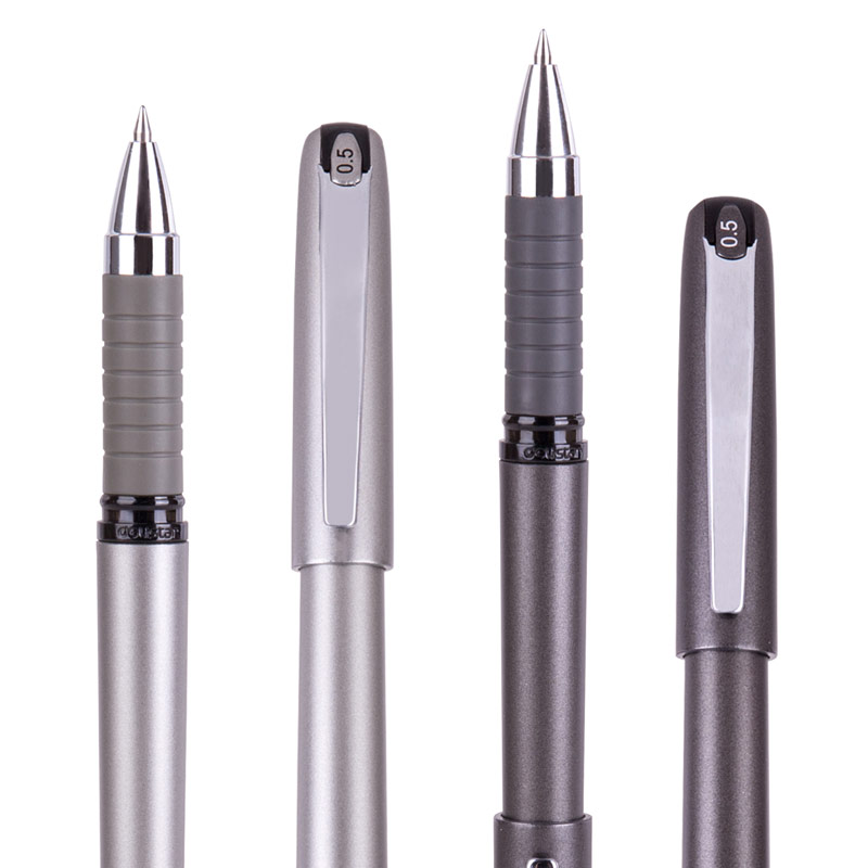 Deli 0.5mm bullet-shaped student pen for problem-solving, business office and financial signature pen, black gel pen Specification image