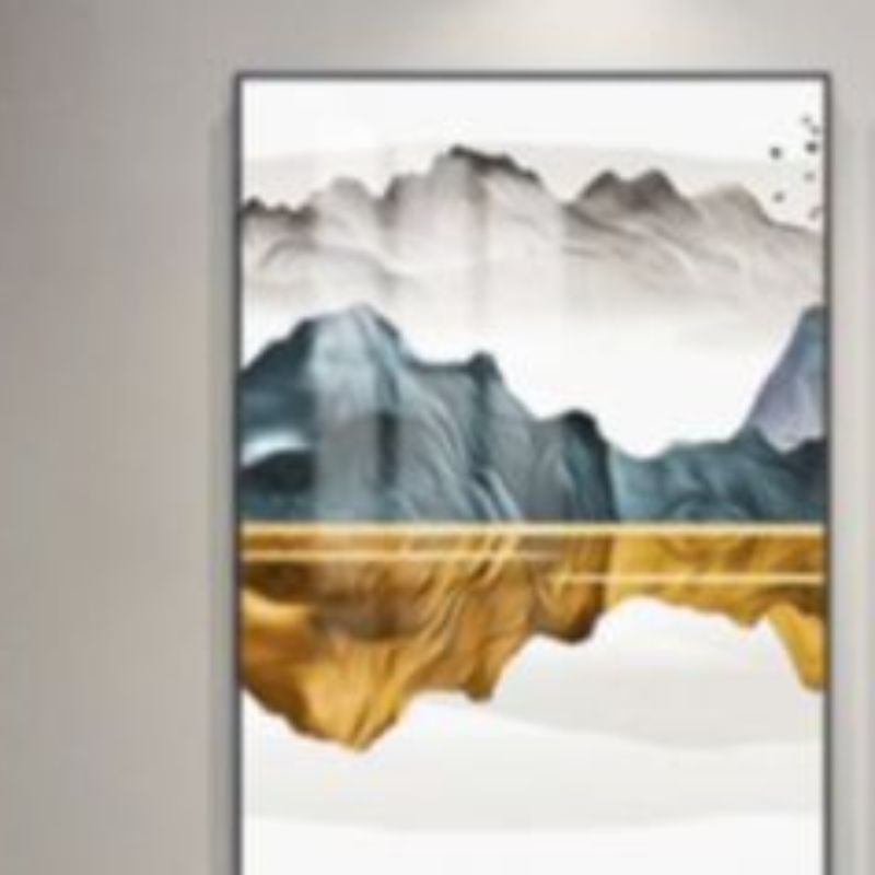 轻奢铝合金晶瓷晶钻晶贝画装饰画产品图