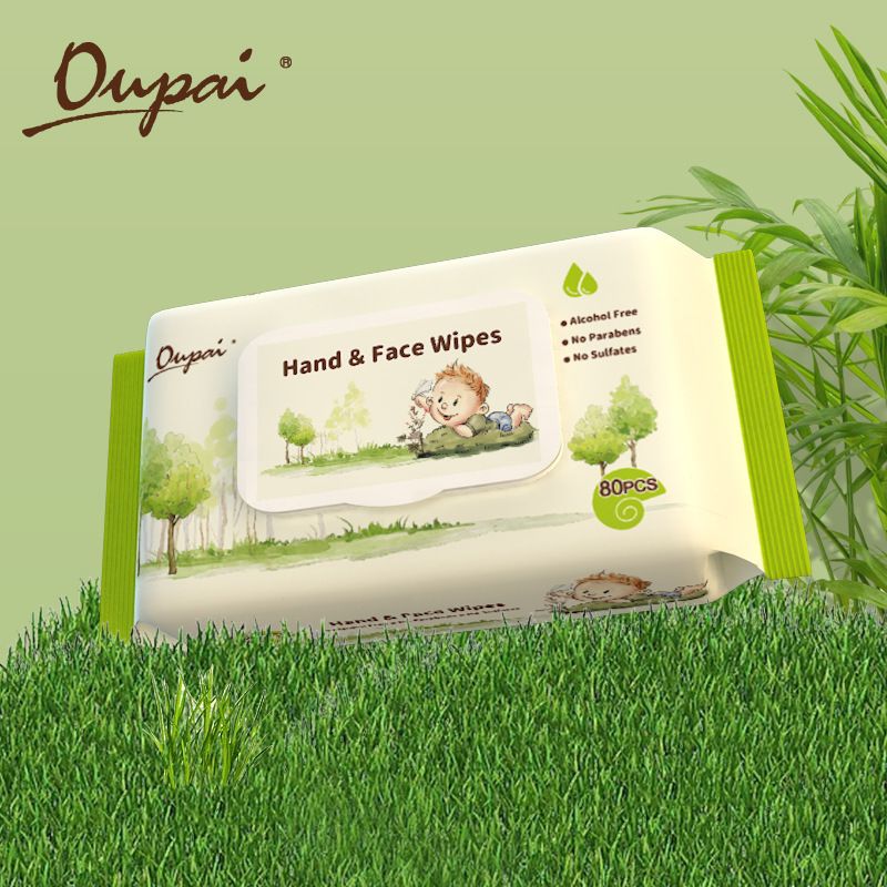 优普爱80抽婴儿手口湿巾带盖大包装宝宝湿纸巾 一次性清洁湿巾厂
