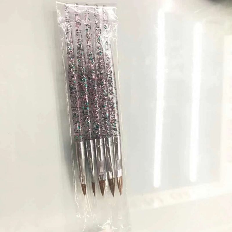 5支水晶美甲笔刷套装拉线笔光疗笔点钻笔彩绘笔晕染画花笔渐变笔工具全套01