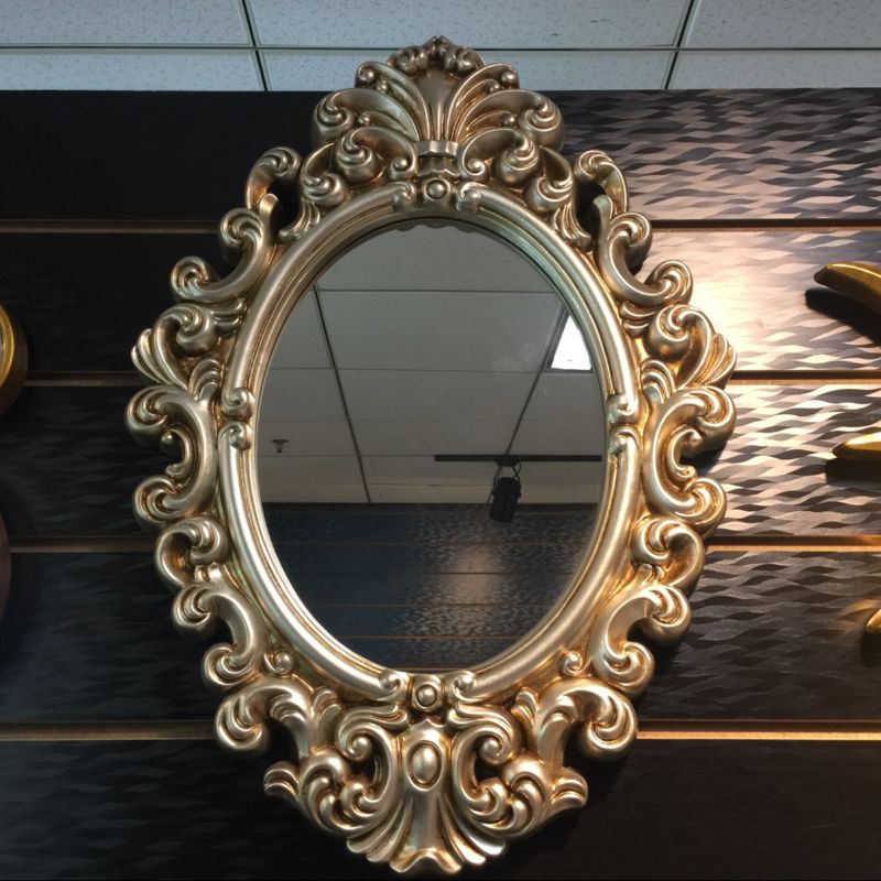豪华镂空雕花试衣镜酒店装饰镜玄关镜