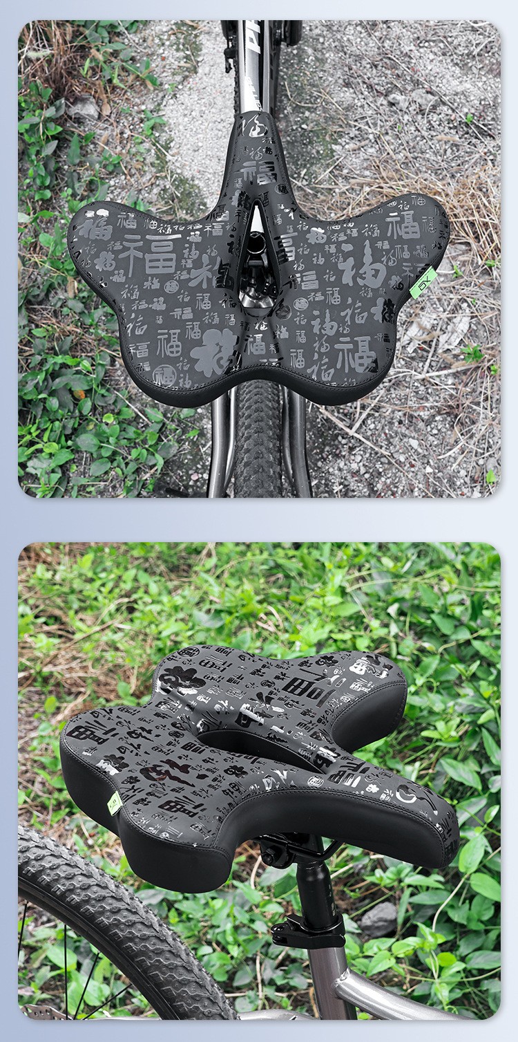 250104 Enlarged and widened saddle, bicycle saddle, mountain bike seat cushion, bicycle seat cushion, bicycle seat cushion bag pic 17