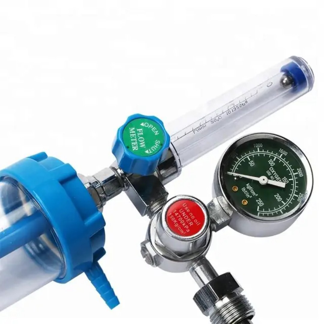 Float inhaler oxygen internal thread oxygen inhaler flow metering pressure gauge oxygen details Picture