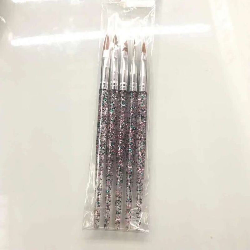 5支水晶美甲笔刷套装拉线笔光疗笔点钻笔彩绘笔晕染画花笔渐变笔工具全套02