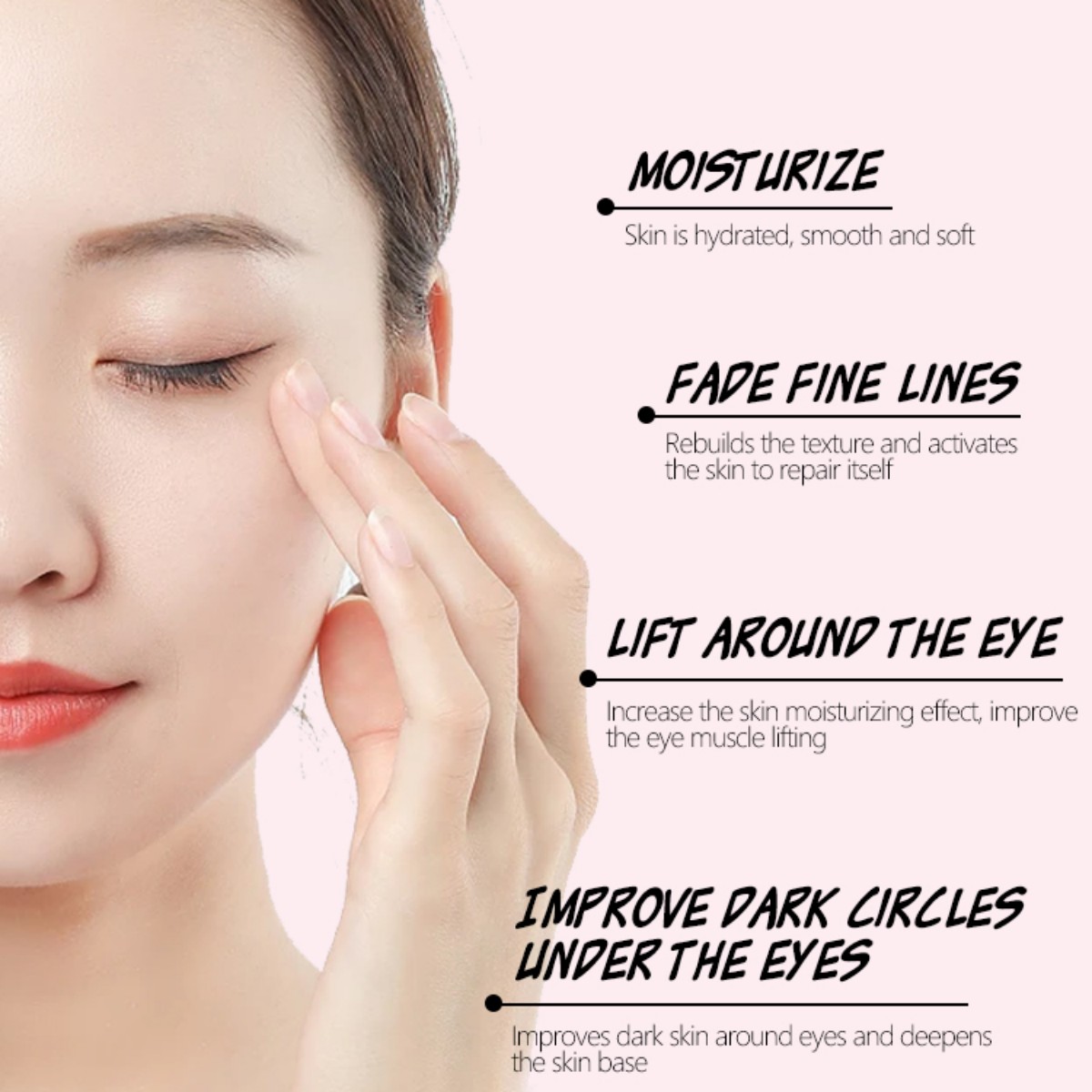 Eye wrinkle eraser! Skailie hexapeptide Eye Cream Capsules 30 Capsules Moisturizing Anti-aging Eye Serum, private label Application Scenario