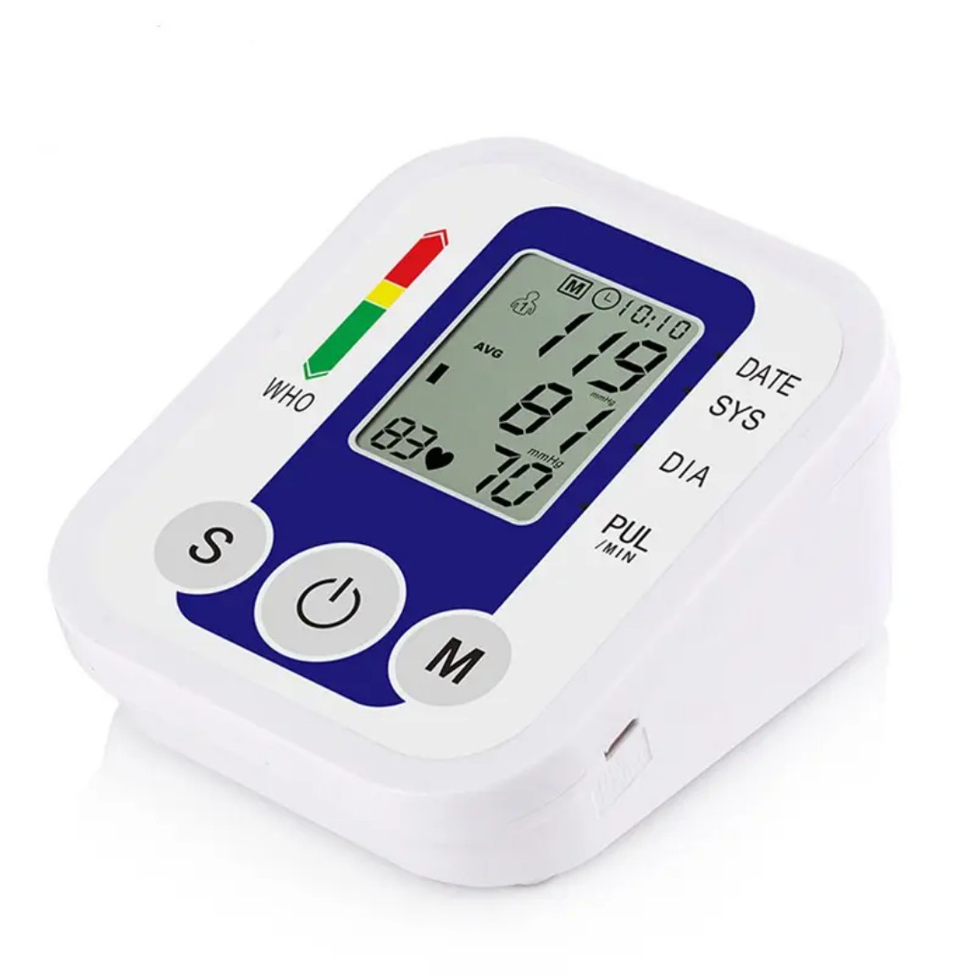 Voice broadcast fully automatic upper arm electronic blood pressure monitor B869 blue lens blood pressure measuring instrument Item Picture