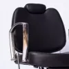The black, simple, round and large base of the special retractable and height-adjustable hair salon chair for barber shops and hair salons Item Picture