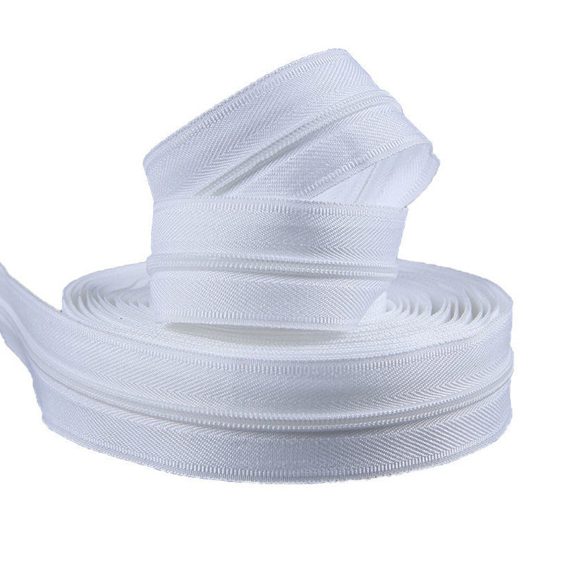 现货3号彩色开尾导套拉链服装包包裤子黑白5号尼龙码装拉链批发