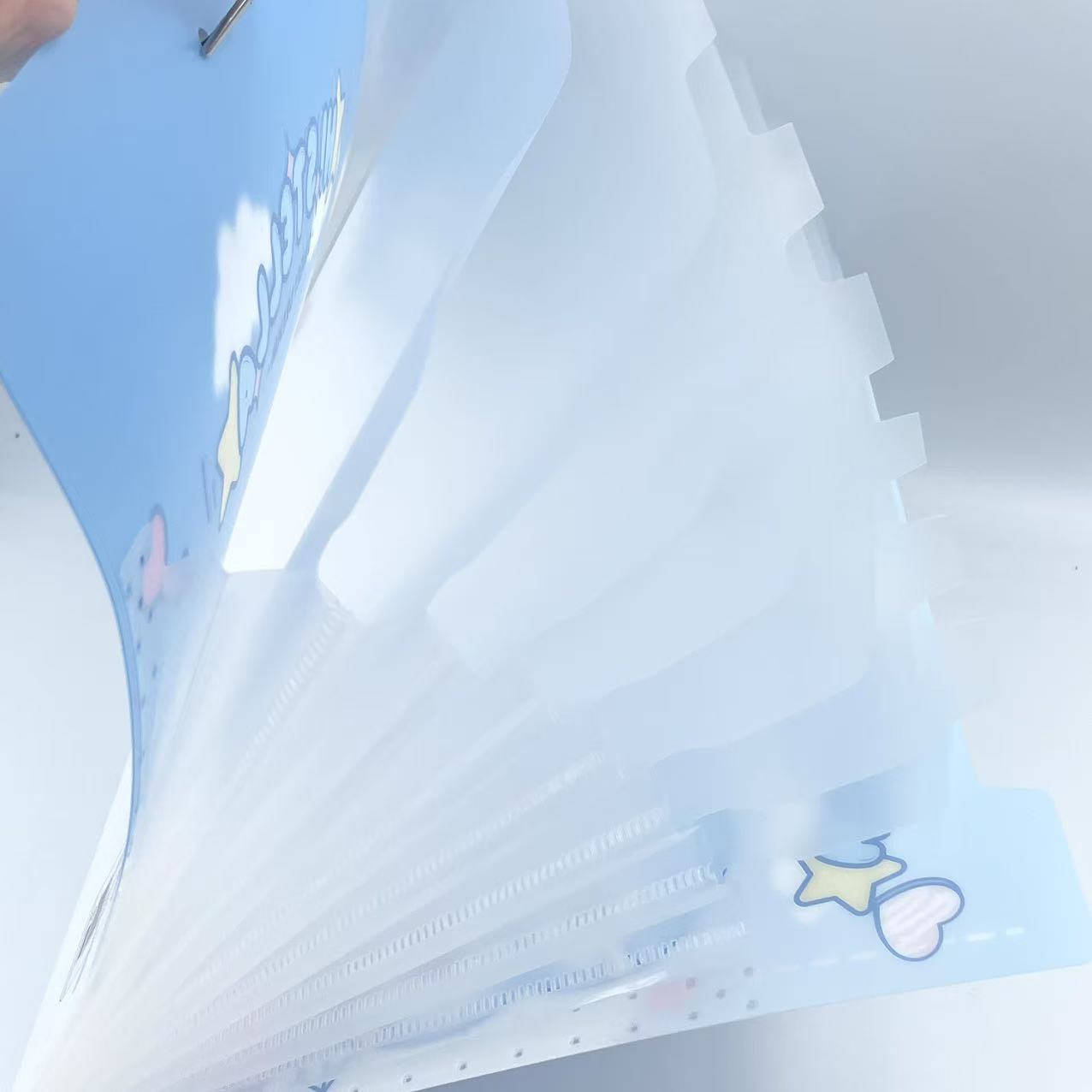 A4 student cartoon printing, 8-panel organ clip, office supplies folder, rope buckle file folder, storage test paper bag pic 6