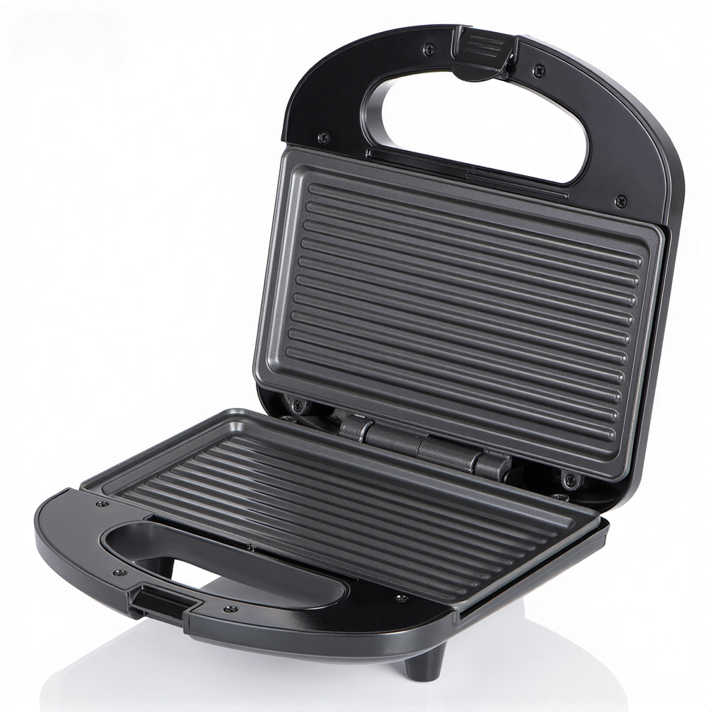 RAF European standard cross-border household stainless steel shell double-sided breakfast machine, steak machine, striped pancake machine, sandwich machine Item Picture