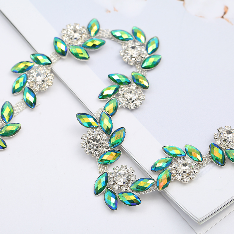 马眼+钻石钻链金属烫钻链条小吊坠DIY手工饰品配件