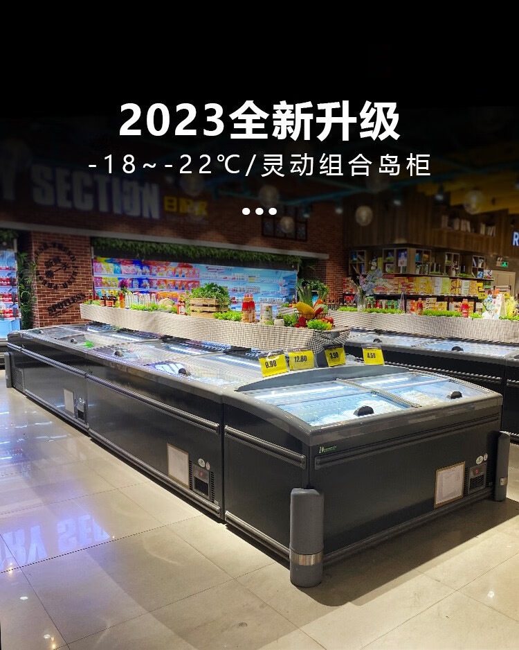 超市冻品批发市场火锅丸子预制食品冷冻IslandFreezer组合岛柜详情1