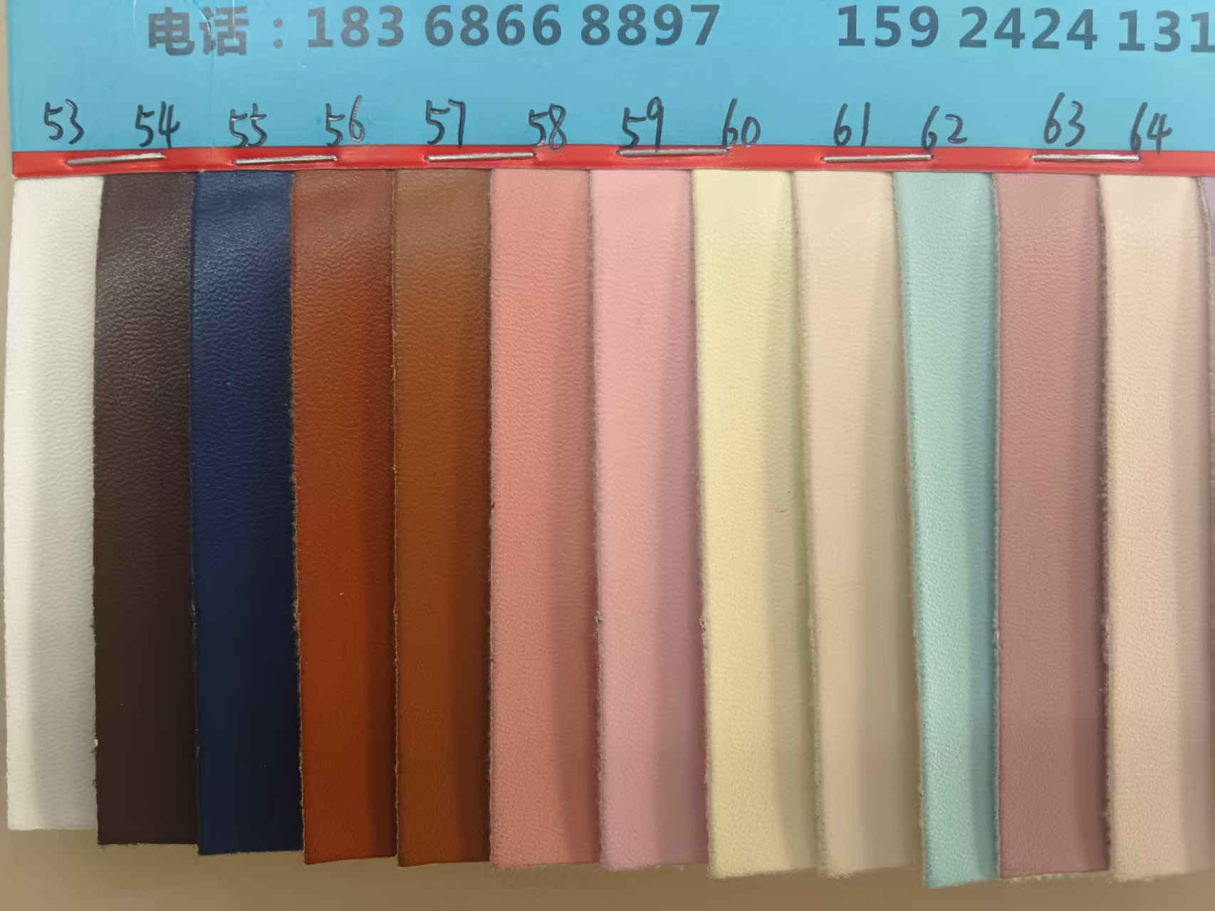 1.0 Imitation cotton flex-like base napa pattern PU leather 1.0 Eco-friendly artificial leather for both domestic and foreign trade luggage decoration Item Picture