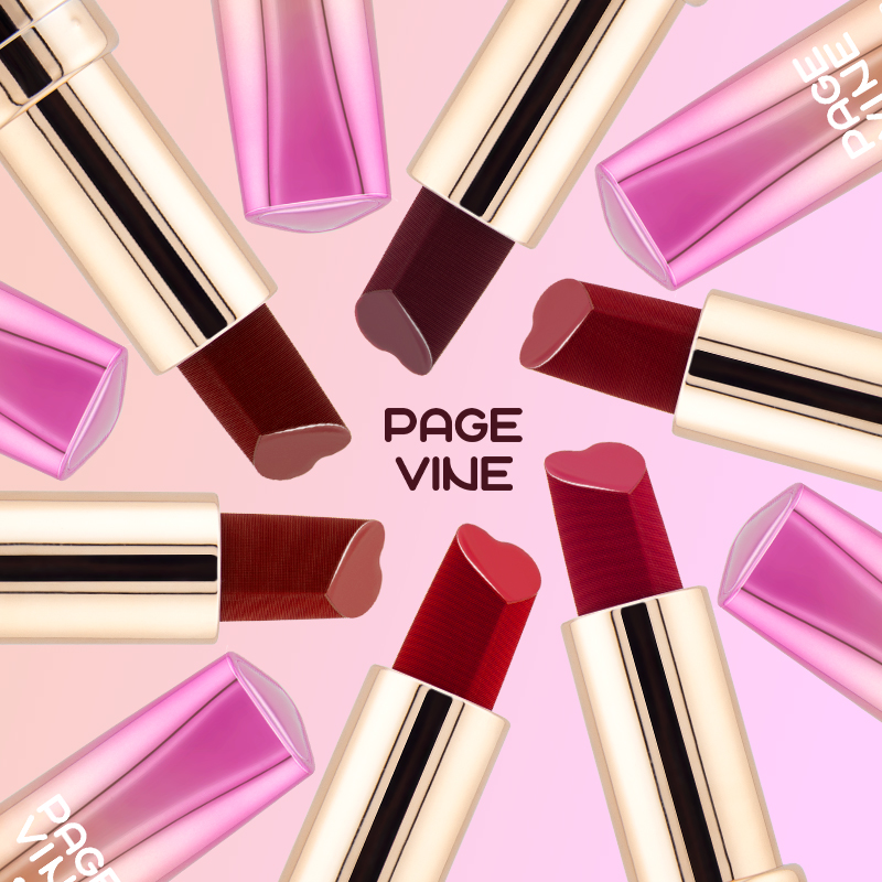 跨境Page Vine唇膏新品上线，多色系心动呈现，时尚美妆新宠外贸