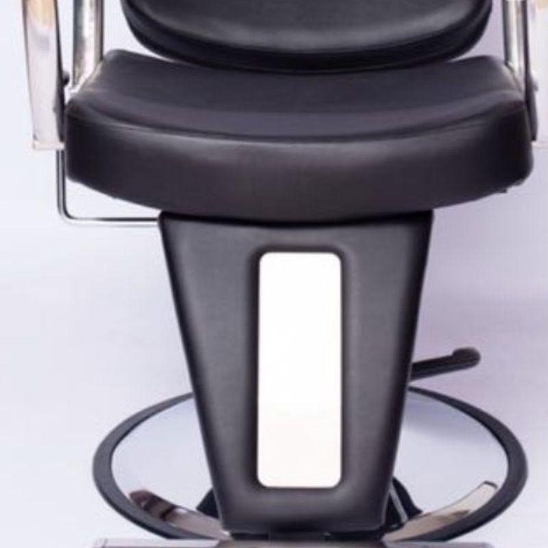 The black, simple, round and large base of the special retractable and height-adjustable hair salon chair for barber shops and hair salons Application Scenario