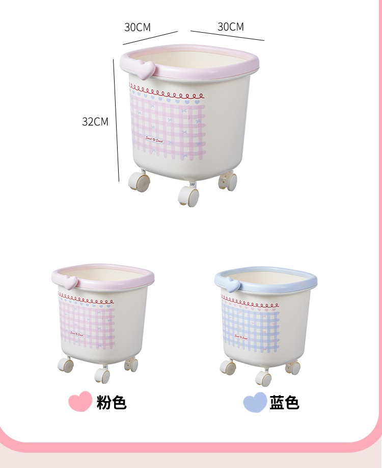 The new S137-1077 trash can is designed for home use in the living room, featuring a light luxury and creative design. It has a cute pressure ring and a high-end appearance detail image 12
