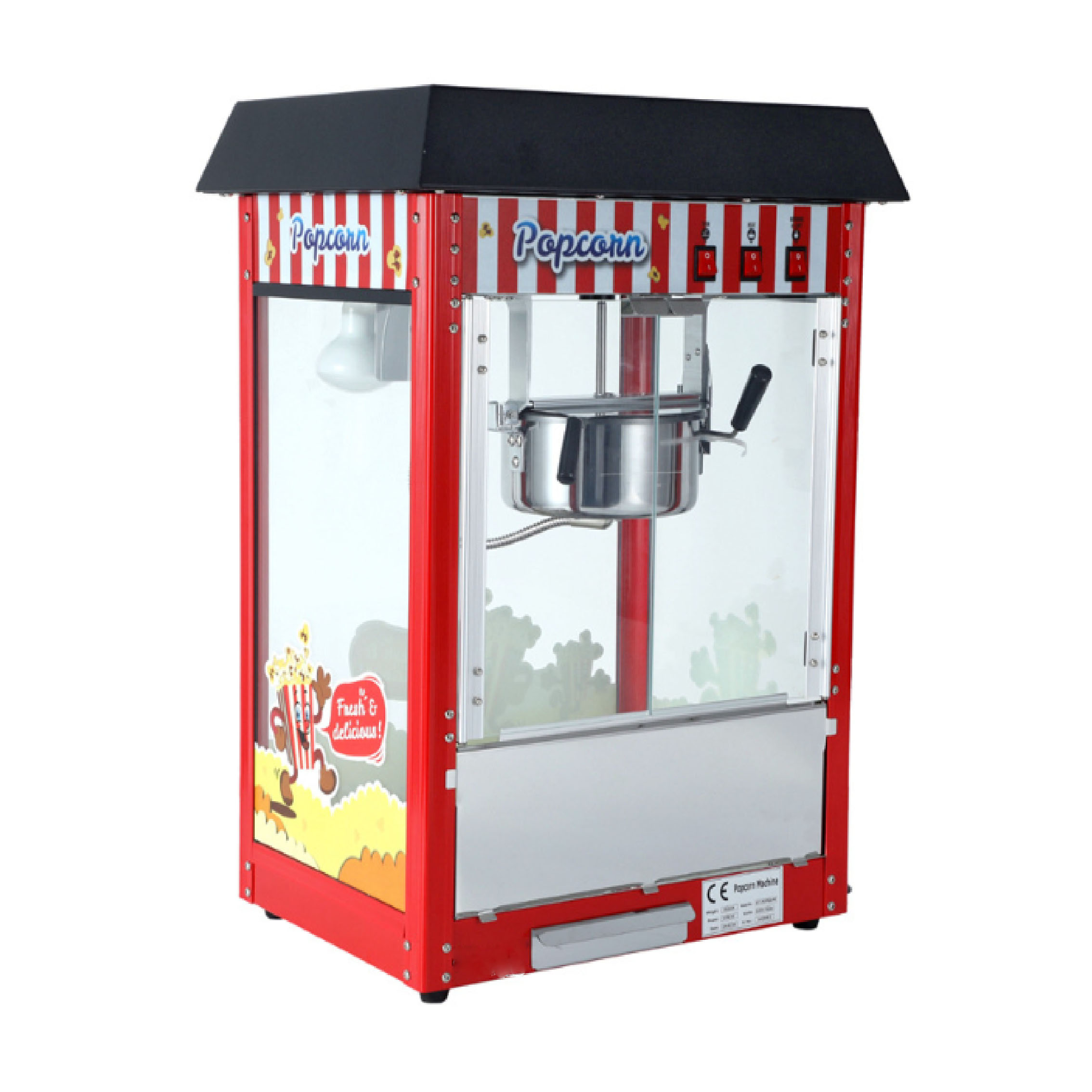 Fully automatic popcorn machine, commercial desktop cinema, shopping mall luxury butterfly-shaped spherical popcorn machine Application Scenario