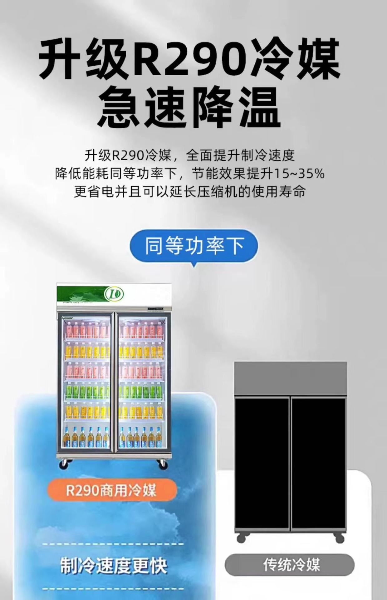 Commercial convenience store supermarket refrigerated beverage and wine DisplayChiller display cabinet pic 6