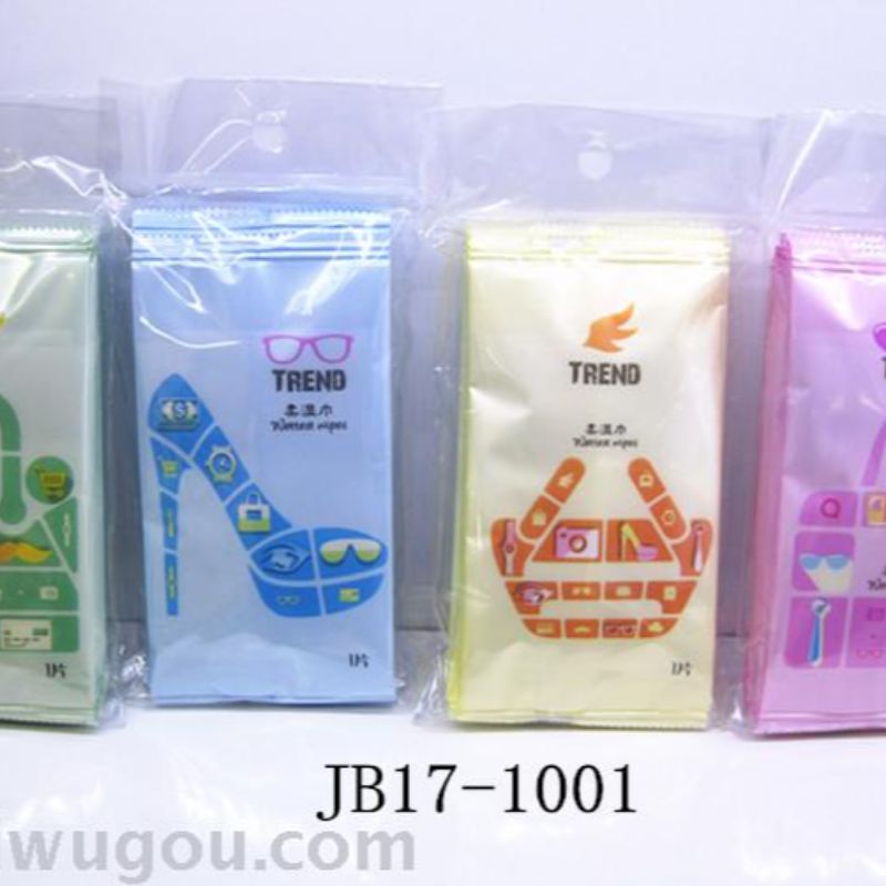 花节精品时尚标物湿巾10片单独独立包装