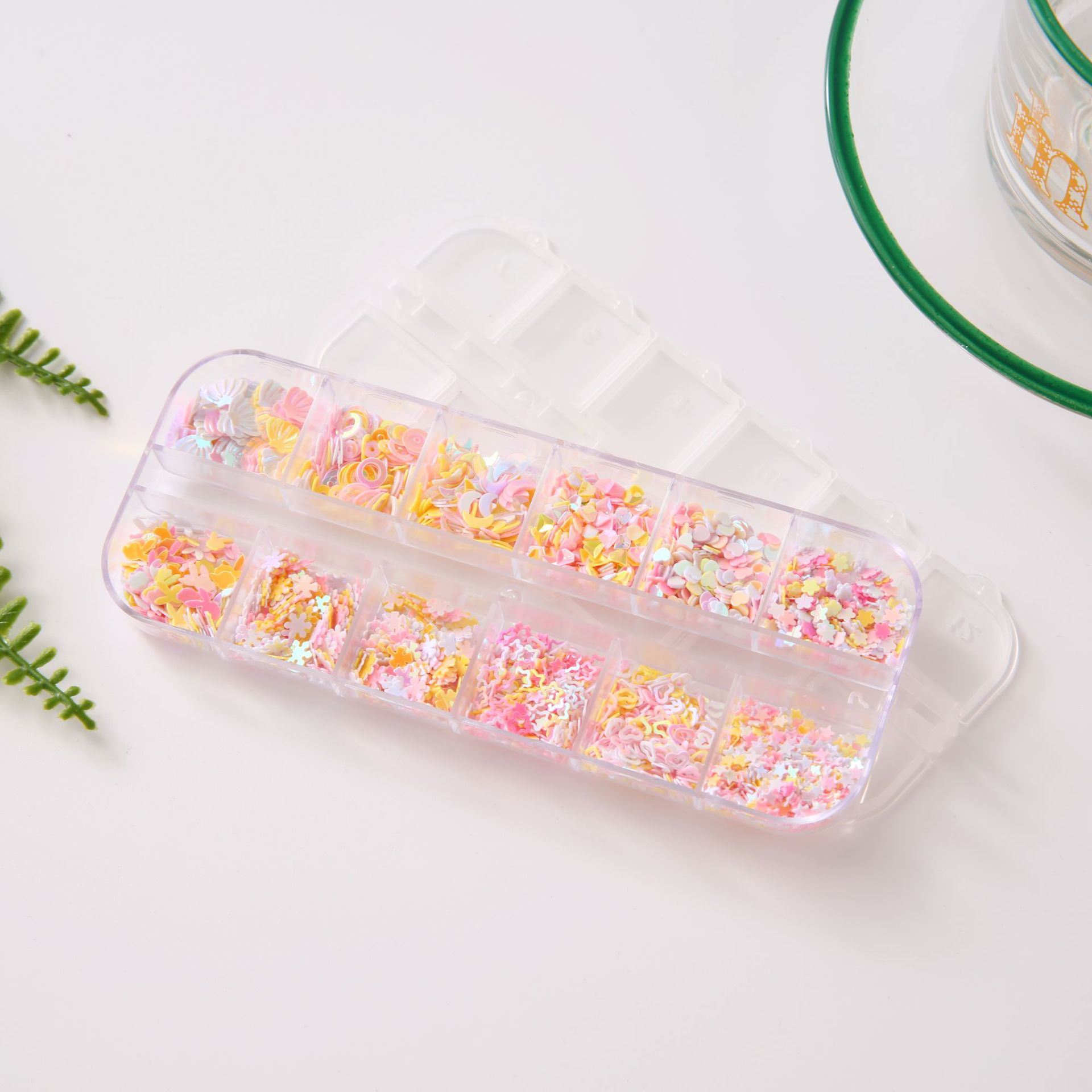 爆款混合亮片 金粉闪粉镭射五角星美甲亮片饰品钻指甲油胶金葱粉