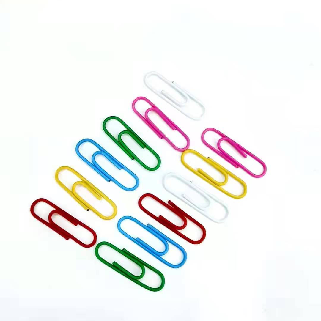 33mm color paper clips, creative bookmarks, paper clips, free shipping clips, multicolor color paper clips, student paper clips details Picture
