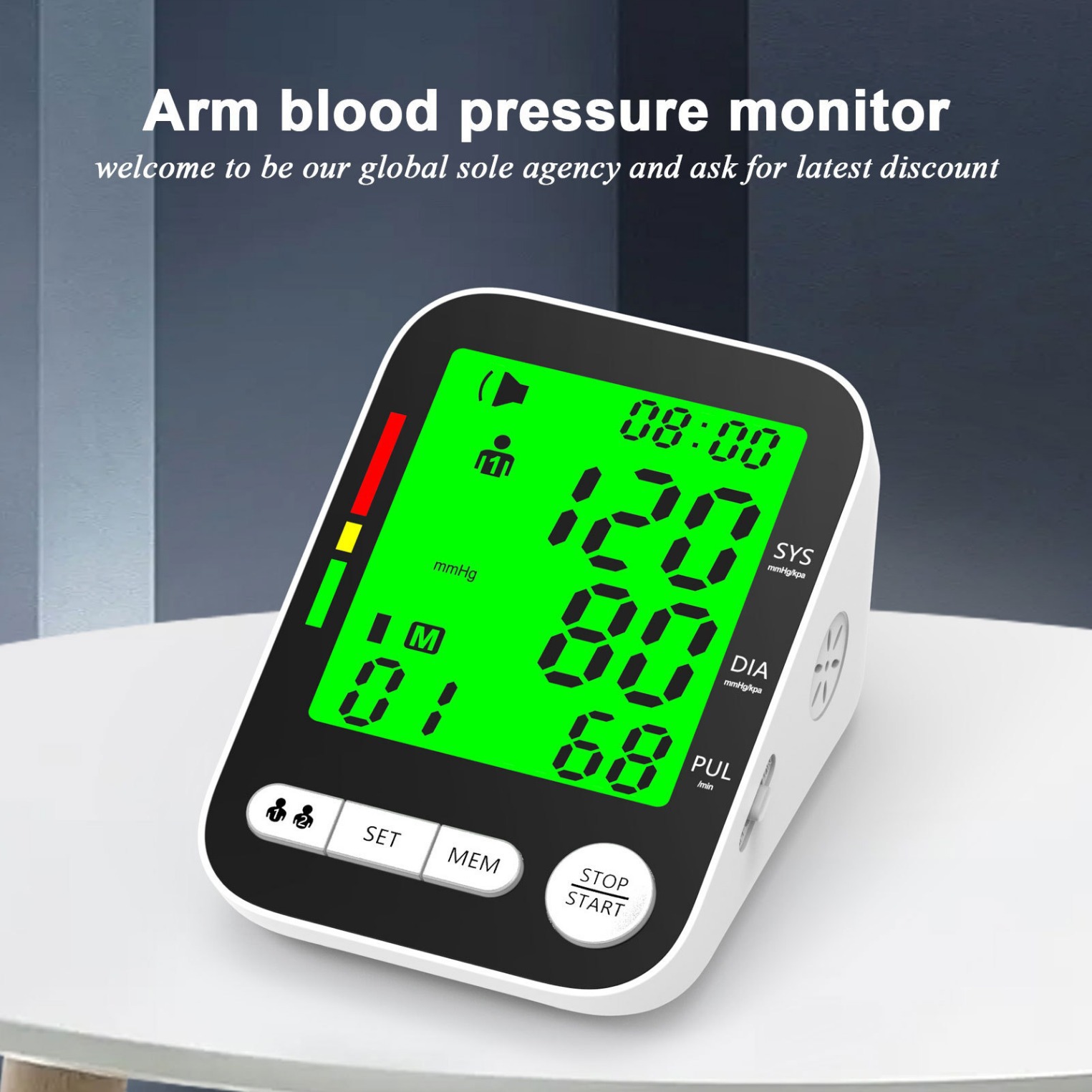 Foreign trade large screen blood pressure monitor, Changkun upper arm blood pressure measuring instrument, Amazon AliExpress blood pressure monitor source wholesale