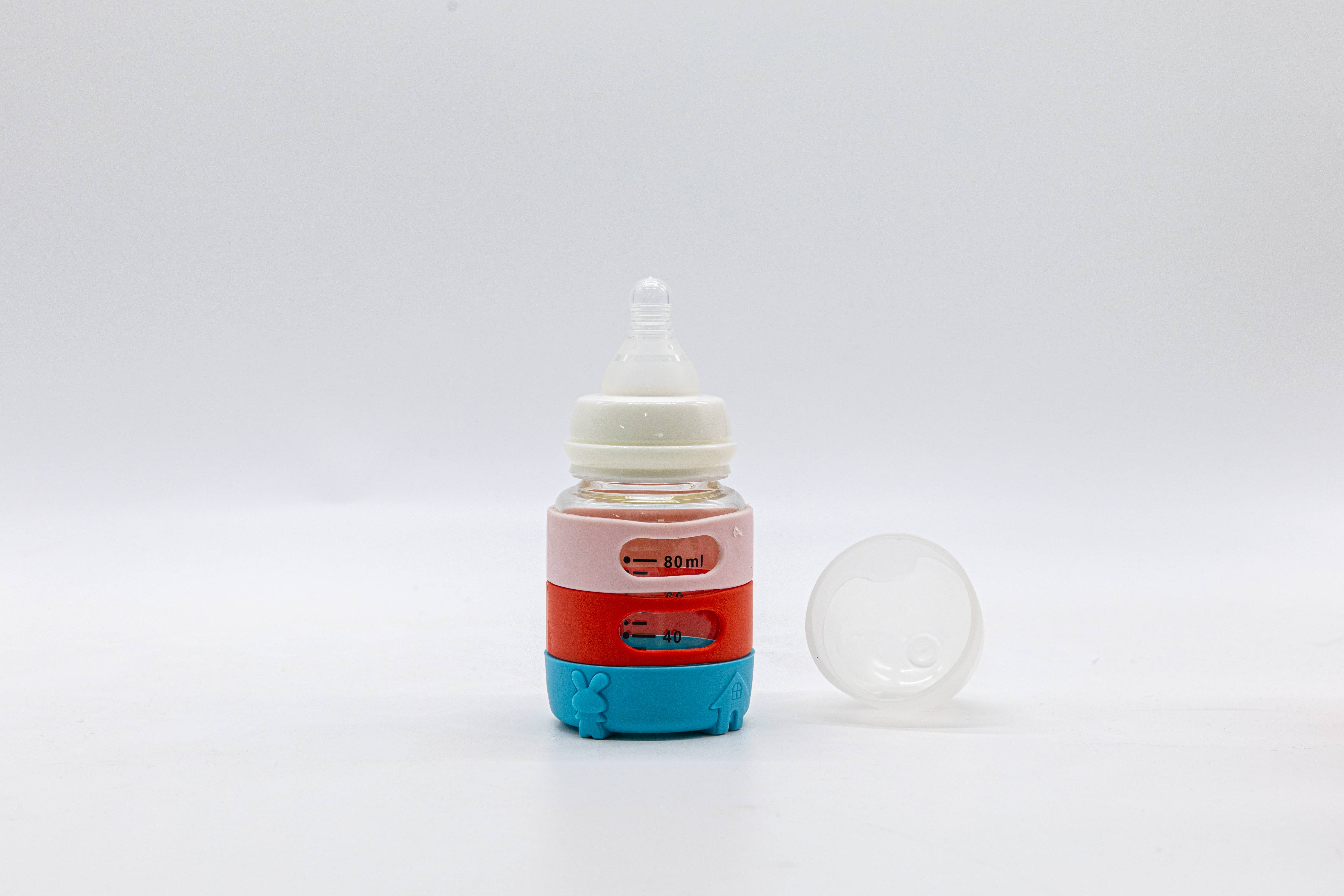 Baby Baby Baby baby products, 80ML small-capacity baby bottle with a ribbon label details Picture
