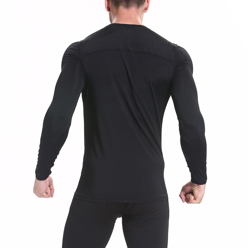 YMT-17 fleece bodysuit Fitness set Bodysuit Basketball and football training suit Adult autumn and winter sports long-sleeved base Specification image