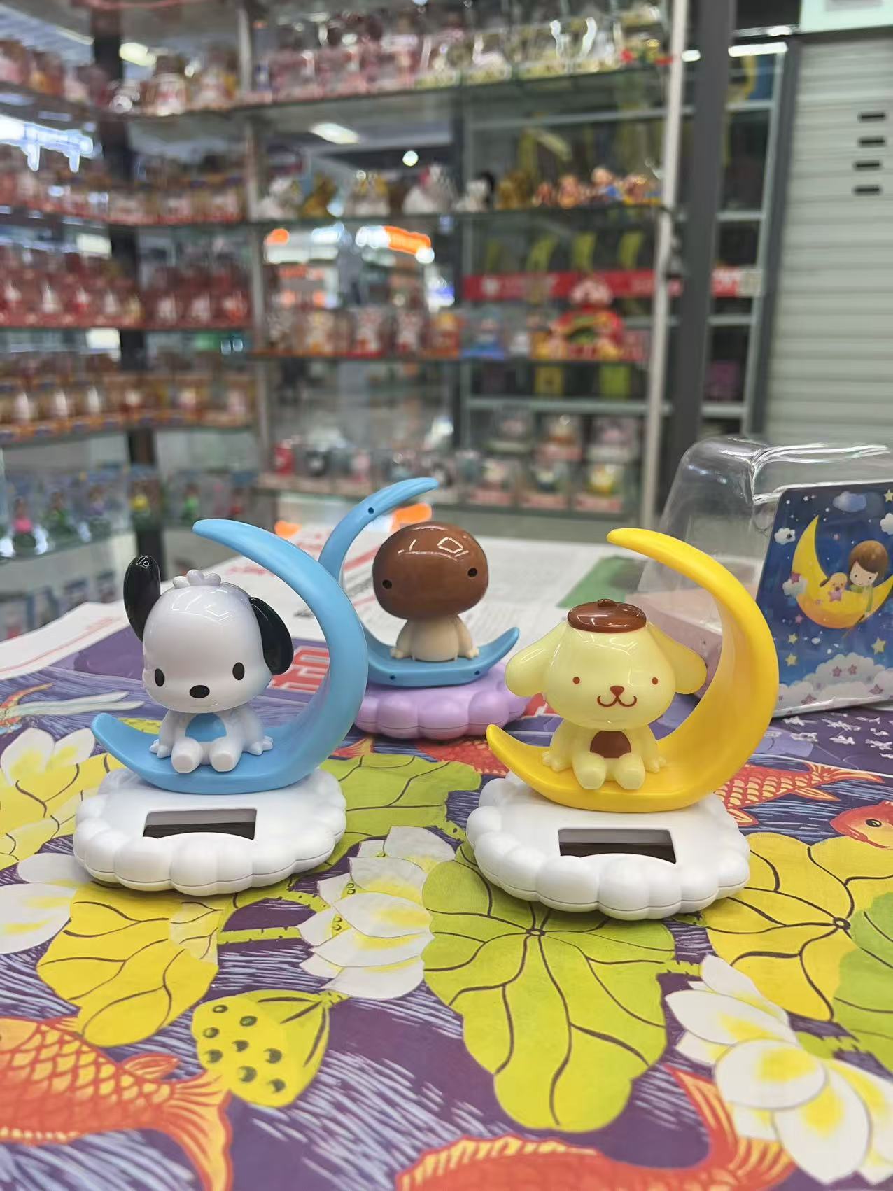 Cartoon dolls, solar car ornaments, car accessories, creative and cute doll gifts, pandas, frogs, KT cats details Picture