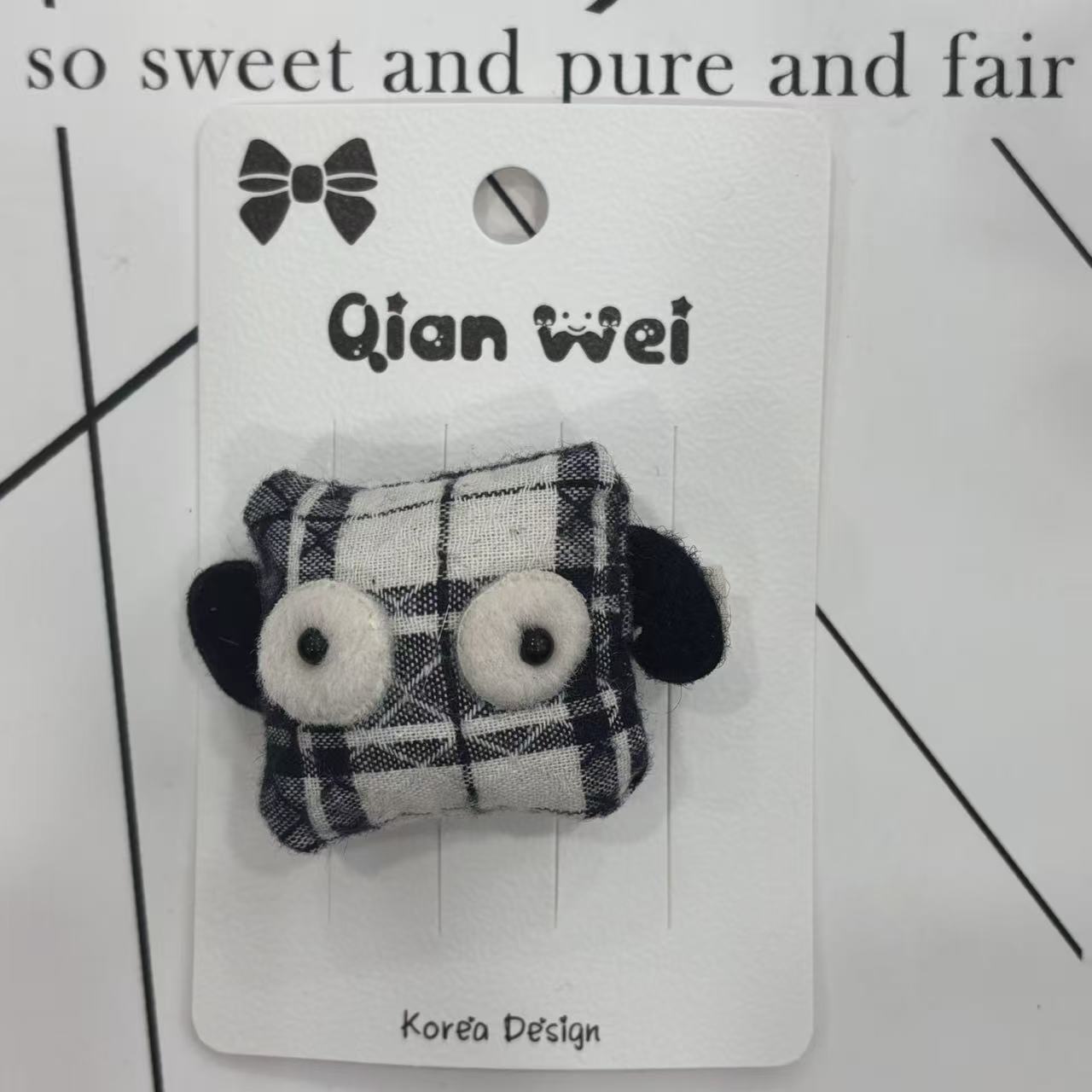 Blue cute pet plush toys, hairpins, plush toys, children's toys, Nepalese wool felt plush toys