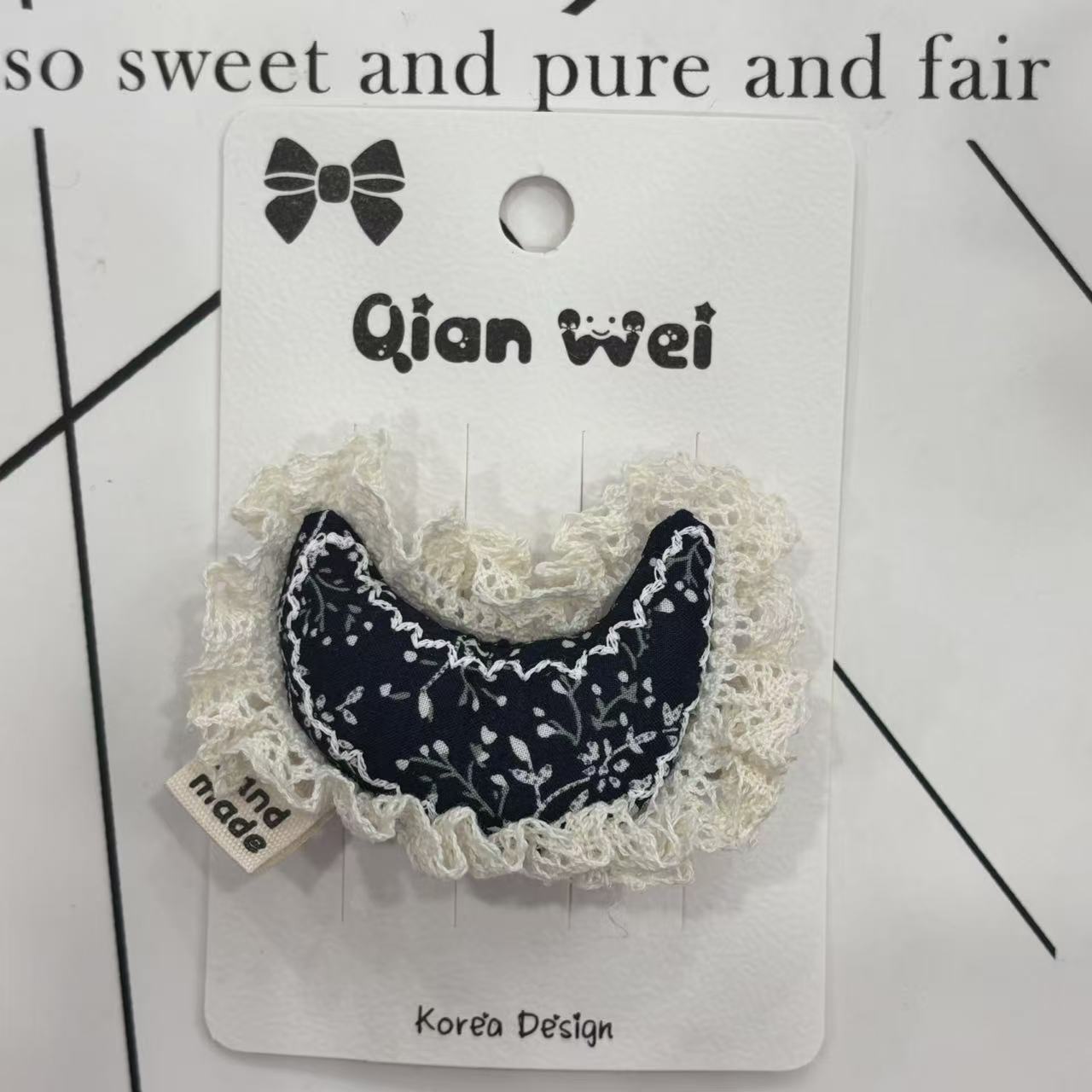 Korean version moon doll hair clip, plush toy, children's toy hair clip