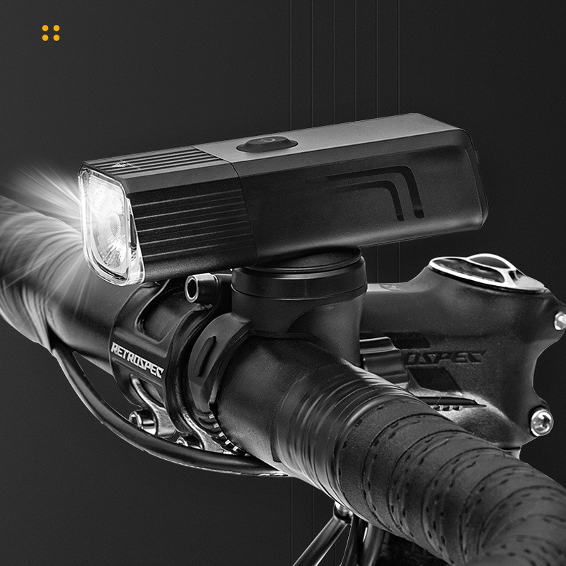 2504 aluminum headlamp USB charging bicycle aluminum alloy headlamp bicycle headlamp strong light flashlight cycling equipment Application Scenario