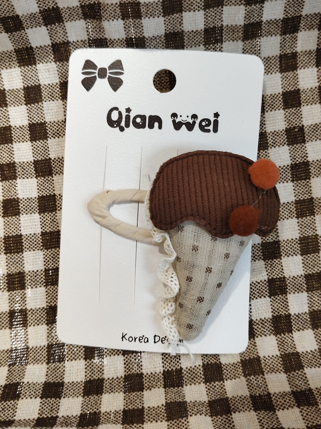 2025 Korean version ice cream Korean-style hairpin