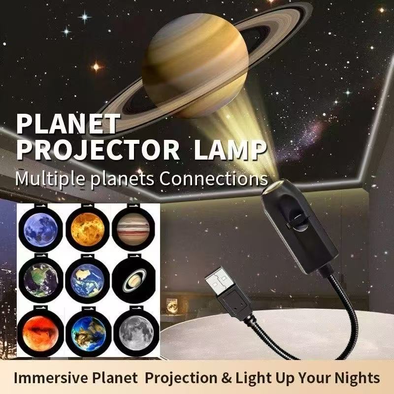 装饰爆款星空灯月球灯卧室创意LED小夜灯Logo投影灯网红背景灯