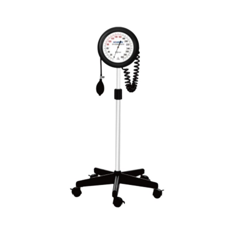Stand Aneroid Sphygmomanometer manual blood pressure monitor with hanging rod for export