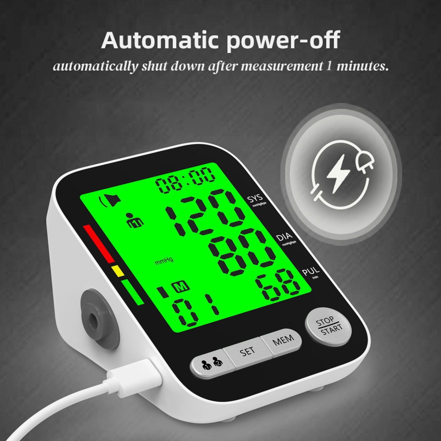 Foreign trade large screen blood pressure monitor, Changkun upper arm blood pressure measuring instrument, Amazon AliExpress blood pressure monitor source wholesale Application Scenario