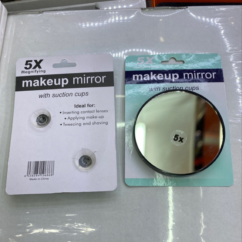 8.8cm 5倍放大镜双面便携式化妆镜厂家直销1