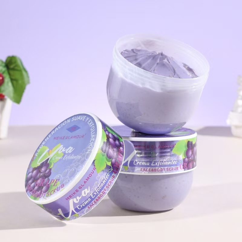 MEIKE GLAMOUR葡萄身体/面部磨砂膏去角质滋润保湿身体护理天然植物香氛250ml磨砂膏详情图2