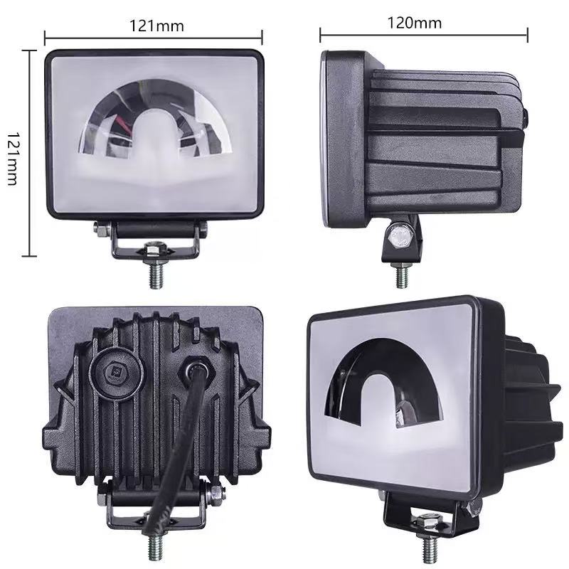 Forklift warning light, square work light, LED red and blue light, wide boundary light, safety area light, corridor light details Picture